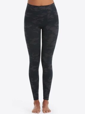 SPANX Black Camo High-Waist Leggings